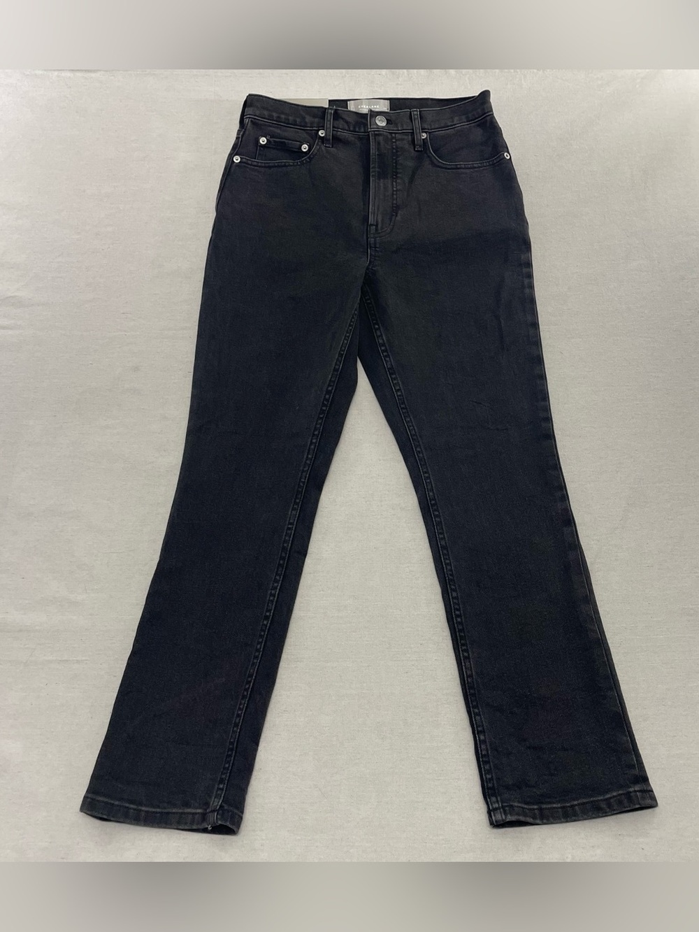 Everlane Womens The High Waist Original Cheeky Jean Washed Black Size 28R NWT